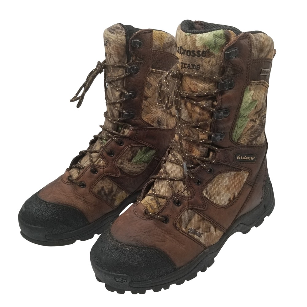 Lacrosse Hunting Boots Mens 9 Wide 800g Thinsulate Ultra Gore-Tex Camo 541004